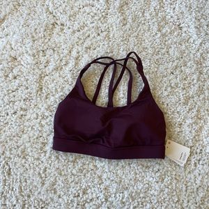 Lululemon Energy Bra - Burgundy Medium Support Size 4